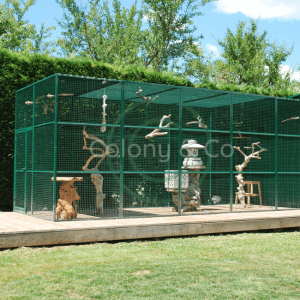 Volière extérieur volière jardin cage 3m² OISEAU exotique pigeonnier  colombe cielterre-commerce - Cages à oiseaux et volières (10534015)